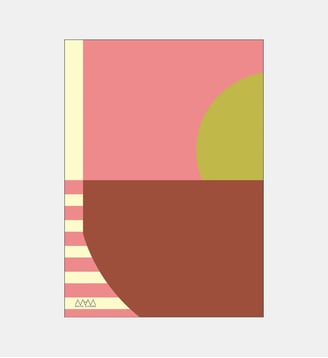 Poster   Colorblock 5 Pistachio - Studio MAM - Poster & Frame - Multicolore