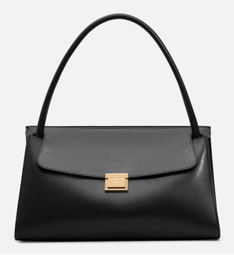 Sac Mimi En Cuir Lisse unisexe - AMI Paris - Noir