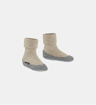 Chaussons Cosyshoe Minis Laine Vierge - Falke - Mélange sable