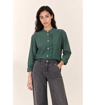 Chemise Caraba PLN - Leon & Harper - Vert
