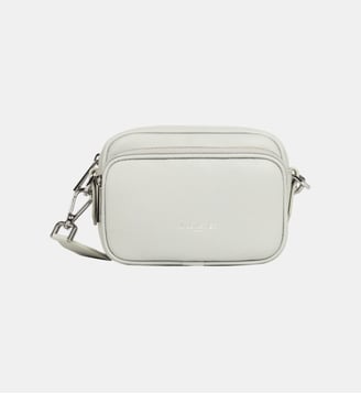 Sac à main caméra Milano en cuir - Lancaster - Gris clair