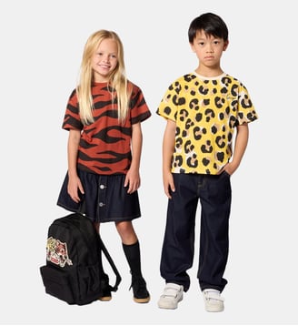Tee-shirt manches courtes - Kenzo Kids - Jaune sport