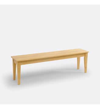 Banc 3 personnes pin massif Alvina - La Redoute Interieurs - Naturel