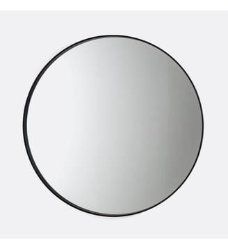 Miroir rond noir Ø120 cm - La Redoute Interieurs - Noir