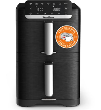 Friteuse sans huile Easy fry Crispy Stack Dual EZ7568F0 - Moulinex - Noir