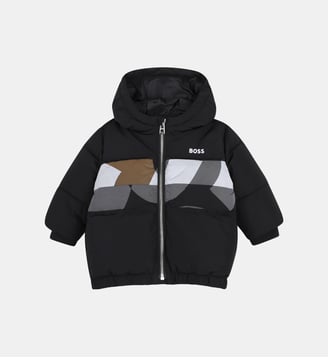 Doudoune à capuche - BOSS Kidswear - Black
