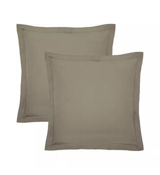 Lot de 2 taies percale de coton - Garnier Thiebaut - Bleu marine
