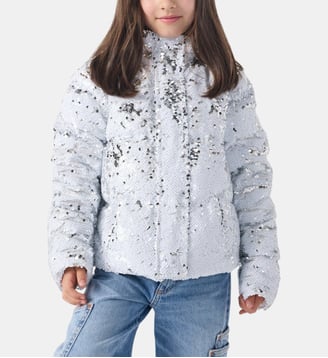 Veste enfant à sequins Blanc/argent Lina - Jott - Multicolore