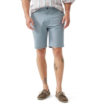 Short slim en coton Phillipstown, 23 cms - Rodd & Gunn - Ultramarine