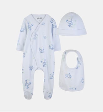 Ensemble pyjama, bonnet et bavoir - Kenzo Kids - Libellule