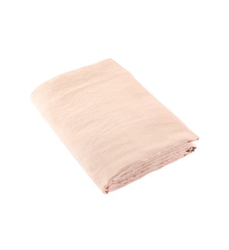 Drap Plat Lin Lavé Lina - Anne de Solène - Rose pâle
