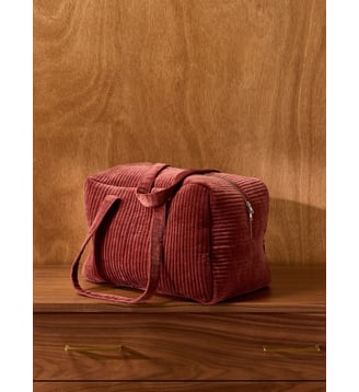 Sac week-end en velours - Cyrillus - Imprimé penjab