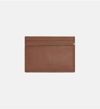 Porte cartes Martin en cuir lisse - Le Tanneur - Ebene et aloe
