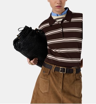 Polo rayé à manches courtes - LEILA - Gerard Darel - Marron