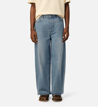 Jean coupe baggy en coton - AMI Paris - Bleu used