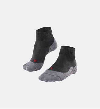 Chaussettes Courtes TK5 Wander Short Laine Vierge - Falke - Asphalt mel