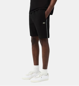 Short regular fit molleton bandes siglées - Lacoste - Noir