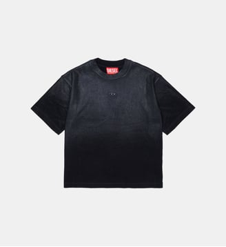 T-shirt col rond avec logo - Diesel Kids - Noir