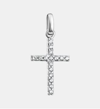 Pendentif Charm croix avec pierres blanches Connect - Thomas Sabo - Argent