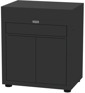 Meuble de cuisine extérieure avec tiroir 80x55cm noir - Le Marquier - Noir
