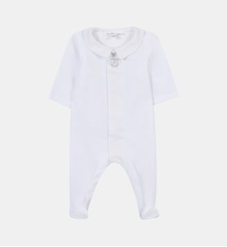 Pyjama -  velours col Claudine - Tartine Et Chocolat - Blanc