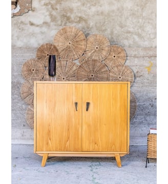Petit buffet en bois Gustave N°1643- Produit chiné - Debongout - Bois clair