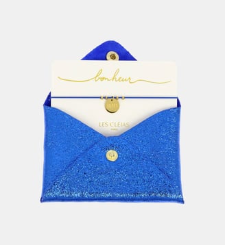 Set Medaille HAPPY - Les Cléias - Bleu électrique