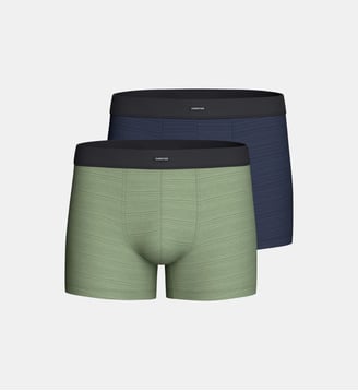 Pack de 2 Boxers d'homme en Coton Modal - Impetus - Bleu