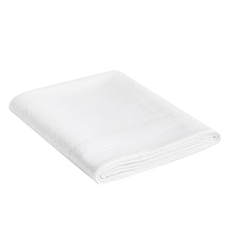 Drap plat Portofino 100% coton - Le Jacquard Francais - Blanc