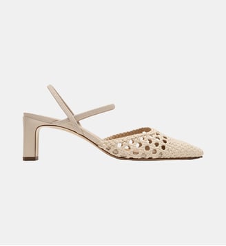 Oria - Slingback En Cuir Nappa Latte - Parallèle - Latte