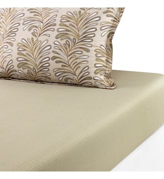Drap housse en satin de coton lavé Desforges