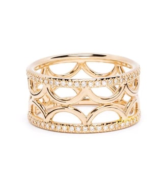 Bague bandeau Perpétuel.le semi-pavée Loyal.e Paris