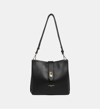 Sac seau Top Double en cuir - Lancaster - Noir