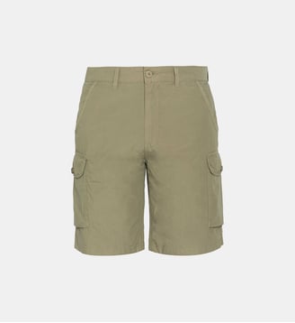 Short cargo en coton - Schott - Kaki clair