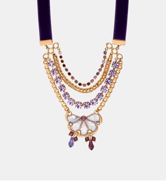Collier ajustable   - Precious - Satellite - Violet