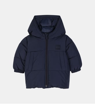 Doudoune à capuche - BOSS Kidswear - Bleu cargo