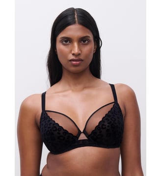 Soutien-gorge emboîtant détails velours - Chantelle Pulp - Noir