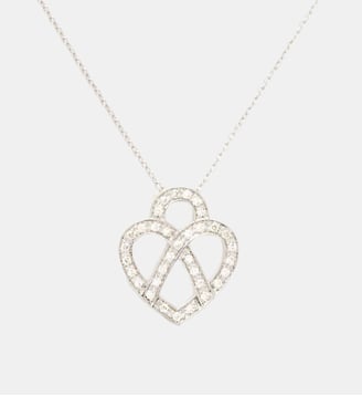 Collier Cœur Entrelacé - Poiray - Or blanc