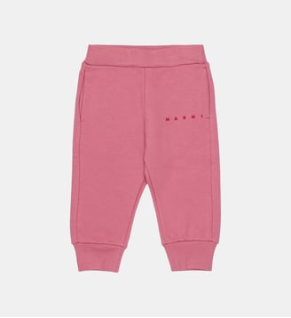 Pantalon de jogging en polaire avec logo - Marni - Orchidée rose
