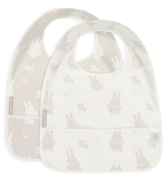 Lot de 2 bavoirs plastifiés - Jollein - Beige