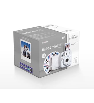 Appareil photo Instantané PACK ICONIQUE INSTAX MINI 13 BLANC - Fujifilm - Blanc