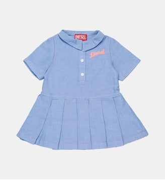 Robe polo avec logo - Diesel Kids - Bluette légère