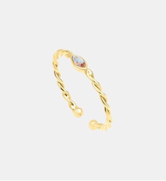 Bague plaqué or - twist Caroline Najman