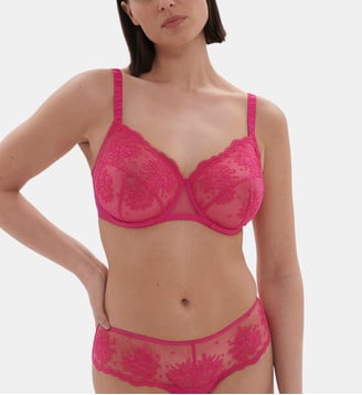 Soutien-gorge avec armature emboitant - Rose disco - Simone Pérèle - Rose