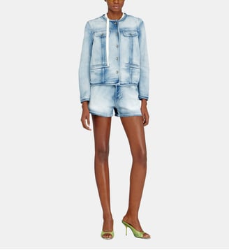 Veste en denim skeleton mi-léger - Diesel - Bleu clair