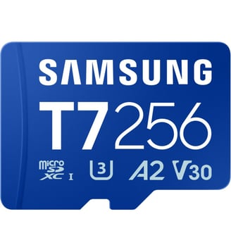 Carte Micro SD T7 256G U3 V30 A2 Classe 10 Samsung