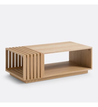 Table basse plaqué frêne - La Redoute Interieurs - Naturel