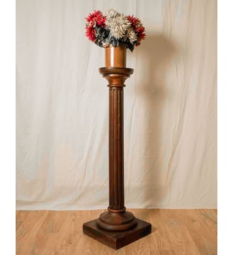 Sellette en bois Francine N°511- Produit chiné - Debongout - Bois foncé
