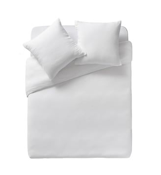 Housse de couette unie en gaze de coton, TENDRESSE Essix