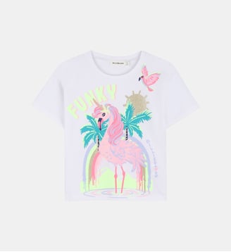 T-shirt à manches courtes - Billieblush - Blanc